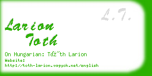 larion toth business card